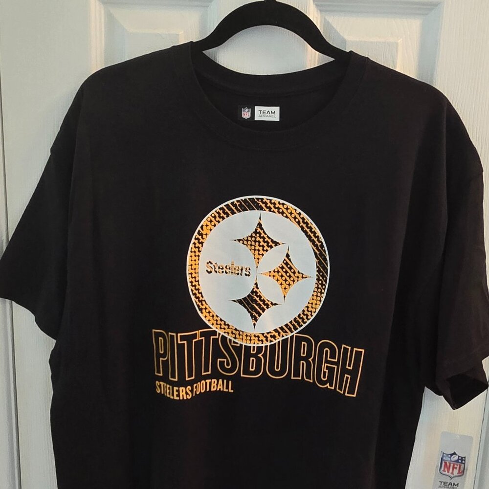 Steelers NWOT NFL Apparel SS Tee XL Black